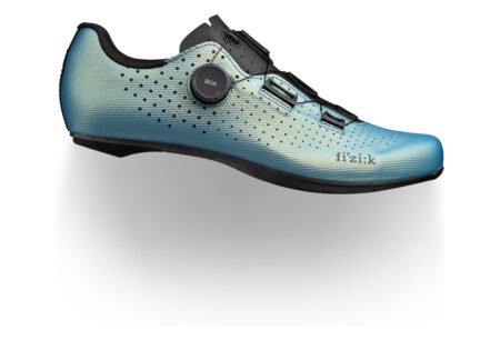 Chaussures Route Fizik Tempo Decos Carbone Bleu Irisé