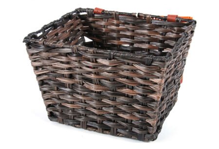 Panier à Vélo Volare Tressé en Osier - Petit - Marron