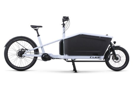 VÉLO CARGO ÉLECTRIQUE CUBE CARGO DUAL HYBRID 1000 ENVIOLO CARGO 1000 WH 20/27.5'' BLANC FLASH 2022