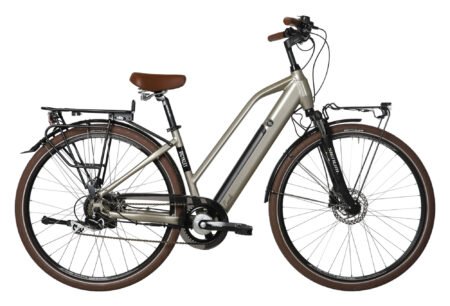 VÉLO DE VILLE ÉLECTRIQUE BICYKLET CAMILLE SHIMANO ACERA/ALTUS 8V 504 WH 700 MM GRIS